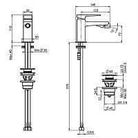 Fima Carlo Frattini Next Смеситель для биде, цвет: никель брашированный F3942NSN