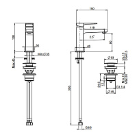 Fima Carlo Frattini Next Смеситель для раковины, цвет: черный матовый F3941NNS