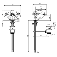 Fima Carlo Frattini Olivia Смеситель для биде, цвет: хром F5042CR