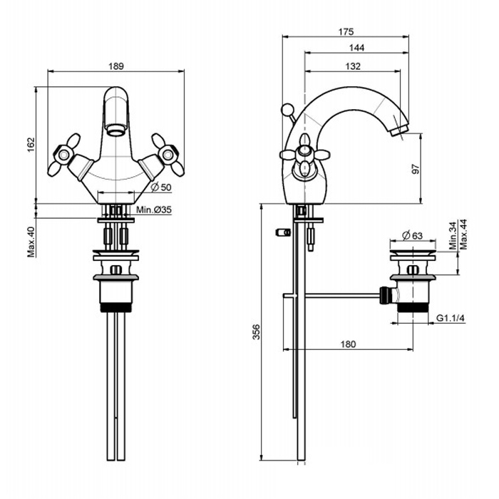 Fima Carlo Frattini Olivia Смеситель для раковину, цвет: хром F5041CR