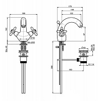 Fima Carlo Frattini Olivia Смеситель для раковину, цвет: хром F5041CR