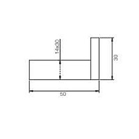 Fima Carlo Frattini Quadra Крючок, цвет: хром F6024/1CR