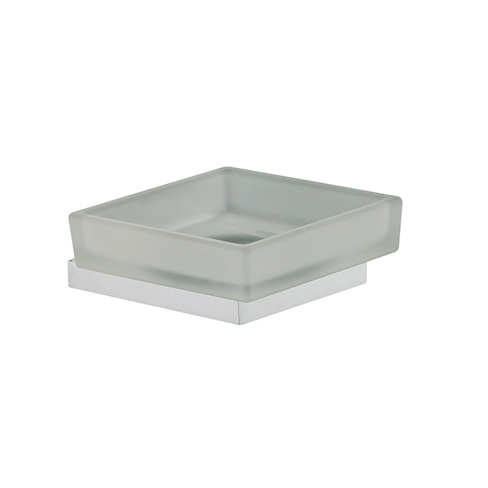 Fima Carlo Frattini Quadra Мыльница со стеклянной чашей, подвесная, цвет: хром F6023/2CR