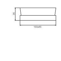 Fima Carlo Frattini Quadra Мыльница со стеклянной чашей, подвесная, цвет: хром F6023/2CR