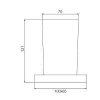 Fima Carlo Frattini Quadra Стакан с держателем, цвет: хром F6023/1CR