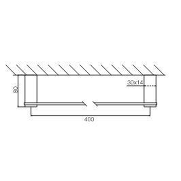 Fima Carlo Frattini Quadra Полотенцедержатель 40 см, цвет: хром F6020/40CR