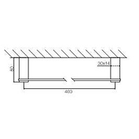 Fima Carlo Frattini Quadra Полотенцедержатель 40 см, цвет: хром F6020/40CR