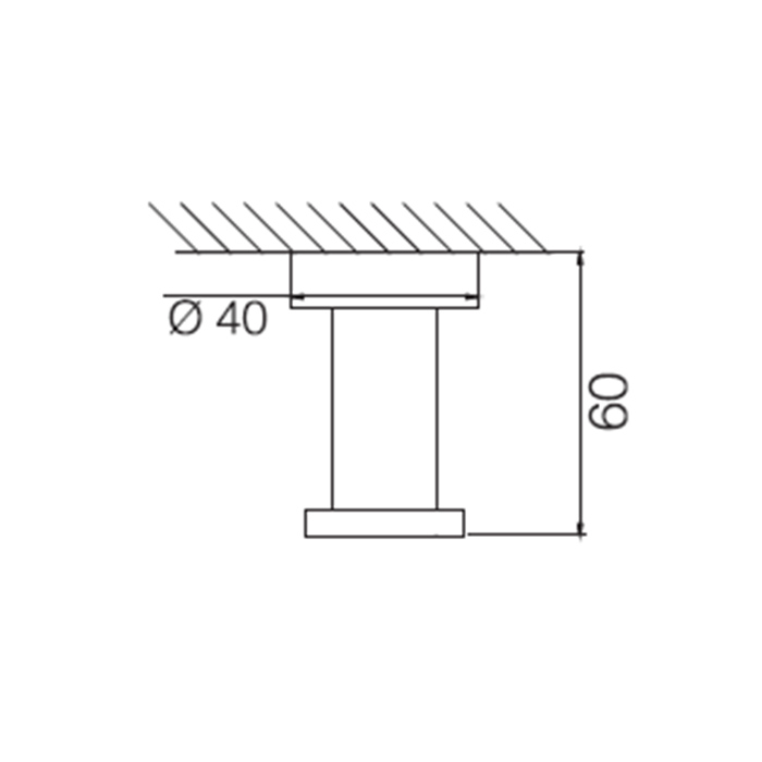 Fima Carlo Frattini Rotola Крючок одинарный, цвет: чёрный матовый F6004/1NS