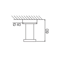 Fima Carlo Frattini Rotola Крючок одинарный, цвет: чёрный матовый F6004/1NS