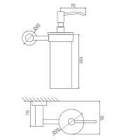 Fima Carlo Frattini Rotola Мыльница с держателем, цвет: хром F6003/2CR