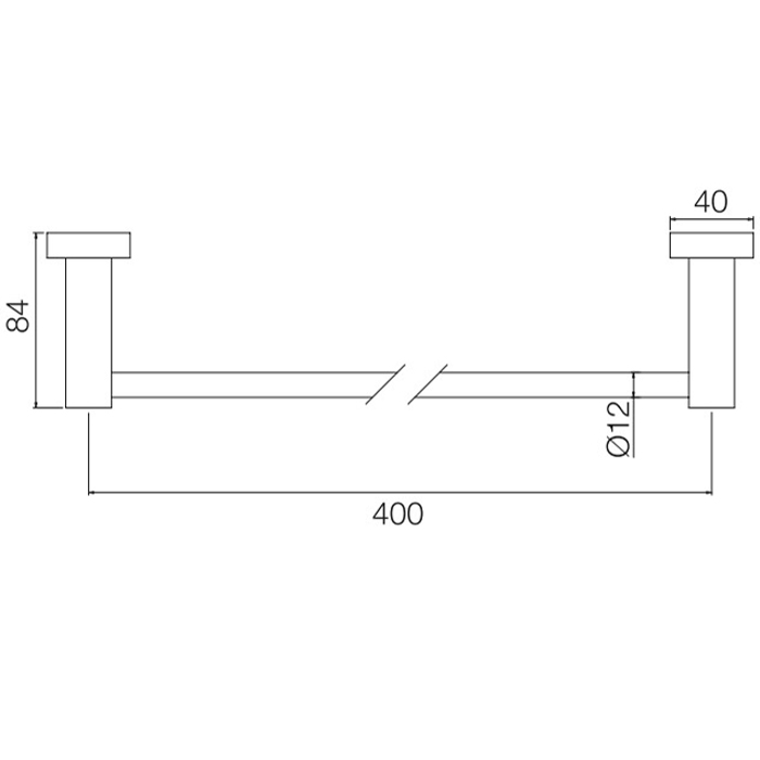 Fima Carlo Frattini Rotola Полотенцедержатель 40 см, цвет: хром F6000/40CR