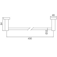 Fima Carlo Frattini Rotola Полотенцедержатель 40 см, цвет: хром F6000/40CR