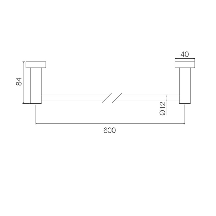 Fima Carlo Frattini Rotola Полотенцедержатель 60 см, цвет: хром F6000/60CR