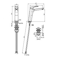 Fima Carlo Frattini Serie 4 Смеситель для раковины, цвет: хром F3761LCR