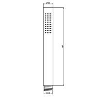Fima Carlo Frattini Spillo Steel Ручной душ, цвет: нержавейка F2956INOX