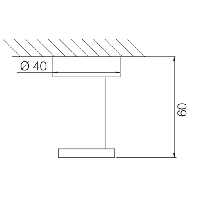 Fima Carlo Frattini Spillo Tech Крючок одинарный, цвет: хром F6004/1XCR