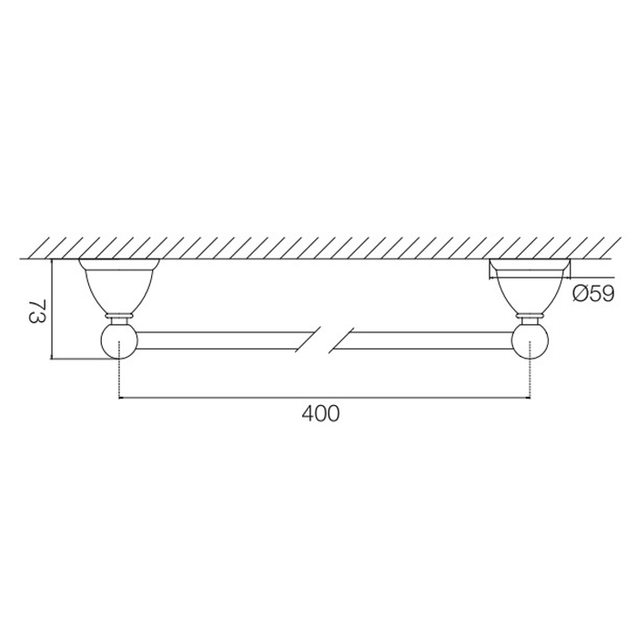 Fima Carlo Frattini Style Полотенцедержатель 40 см, цвет: хром F6040/40CR