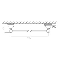 Fima Carlo Frattini Style Полотенцедержатель 40 см, цвет: хром F6040/40CR