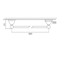 Fima Carlo Frattini Style Полотенцедержатель 60 см, цвет: хром F6040/60CR