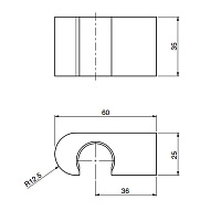 Fima Carlo Frattini Switch Держатель для душа, цвет: хром F5904CR