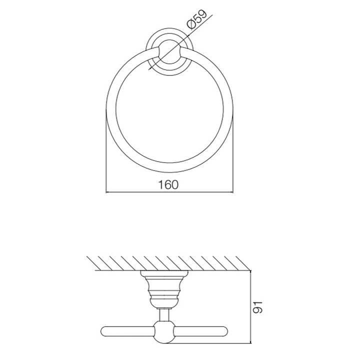 Fima Carlo Frattini Victory Полотенцедержатель-кольцо, цвет: хром F6062/1CR