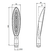 Fima Carlo Frattini Wellness Ручной душ, цвет: хром F2589CR