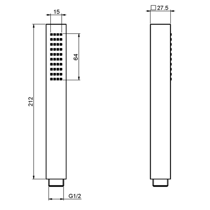Fima Carlo Frattini Wellness Ручной душ, цвет: хром F2203CR