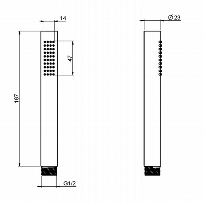Fima Carlo Frattini Wellness Ручной душ, цвет: хром F2067OTCR
