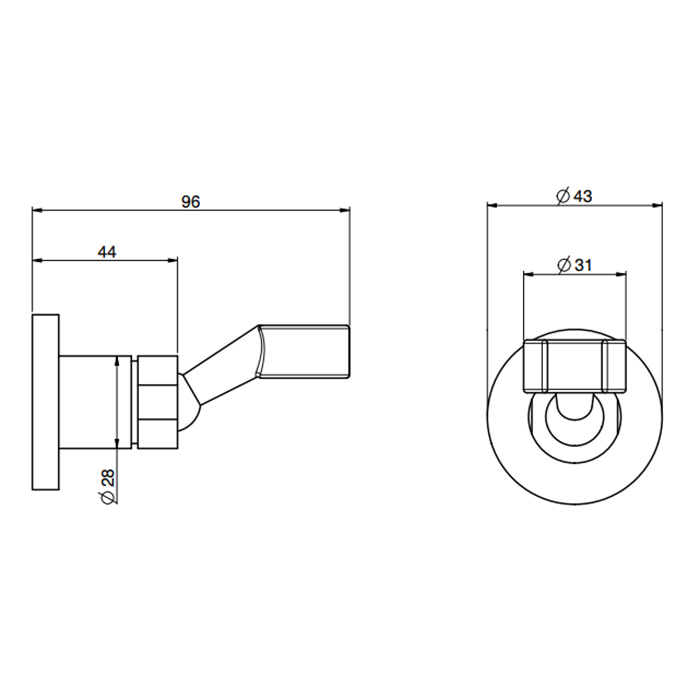Fima Carlo Frattini Wellness Держатель ручного душа, цвет: хром F2205CR