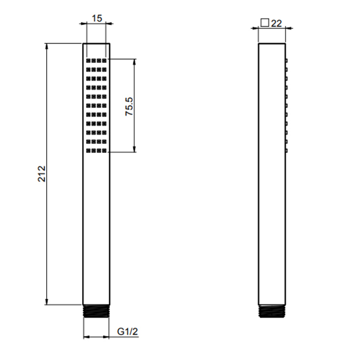 Fima Carlo Frattini Wellness Ручной душ, цвет: хром F2203OTCR