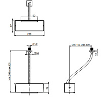 Fima Carlo Frattini Wellness Дополнительный модуль "каскад", передвижной, цвет: хром F2995CR