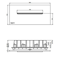 Fima Carlo Frattini Wellness Каскад встраиваемый в стену, цвет: хром F2782CR