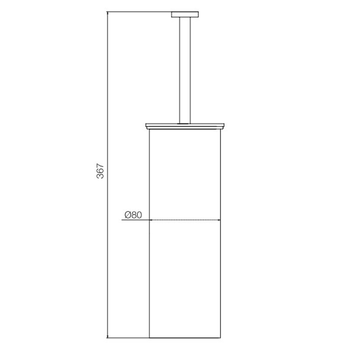 Fima Carlo Frattini Rotola Ёршик напольный, цвет: хром F6006/3CR