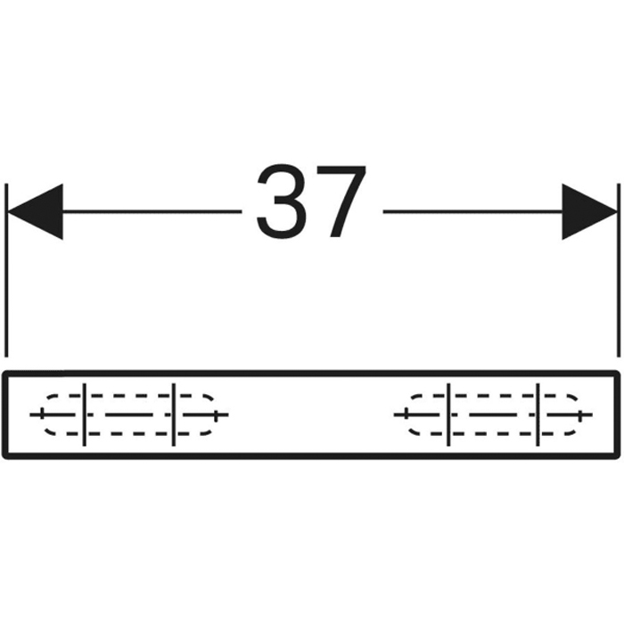 Geberit ICon Настенная полка 37х5х16,5 см, цвет: белый 840337000