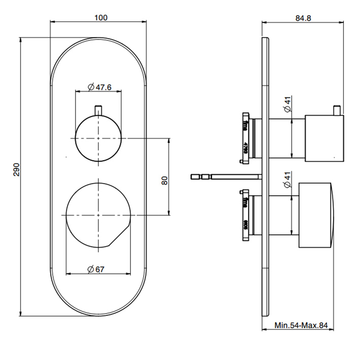 Fima Carlo Frattini So Смеситель для душа встроенный, цвет хром F3189X6CR