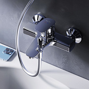Am.Pm Spirit V2.1 Смеситель для ванны без душевого комплекта, излив 18,4 см, цвет: хром глянцевый F71A10000
