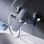 Am.Pm Spirit V2.0 Смеситель для ванны без душевого комплекта, излив 19 см, цвет: хром глянцевый F70A10000