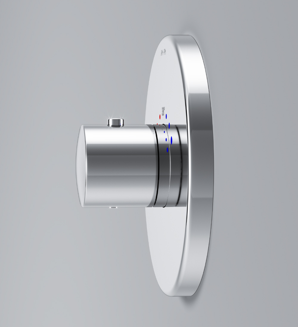 Am.Pm Like Смеситель для душа встраиваемый, внешняя часть, 1 потребитель, цвет: хром глянцевый F8075500