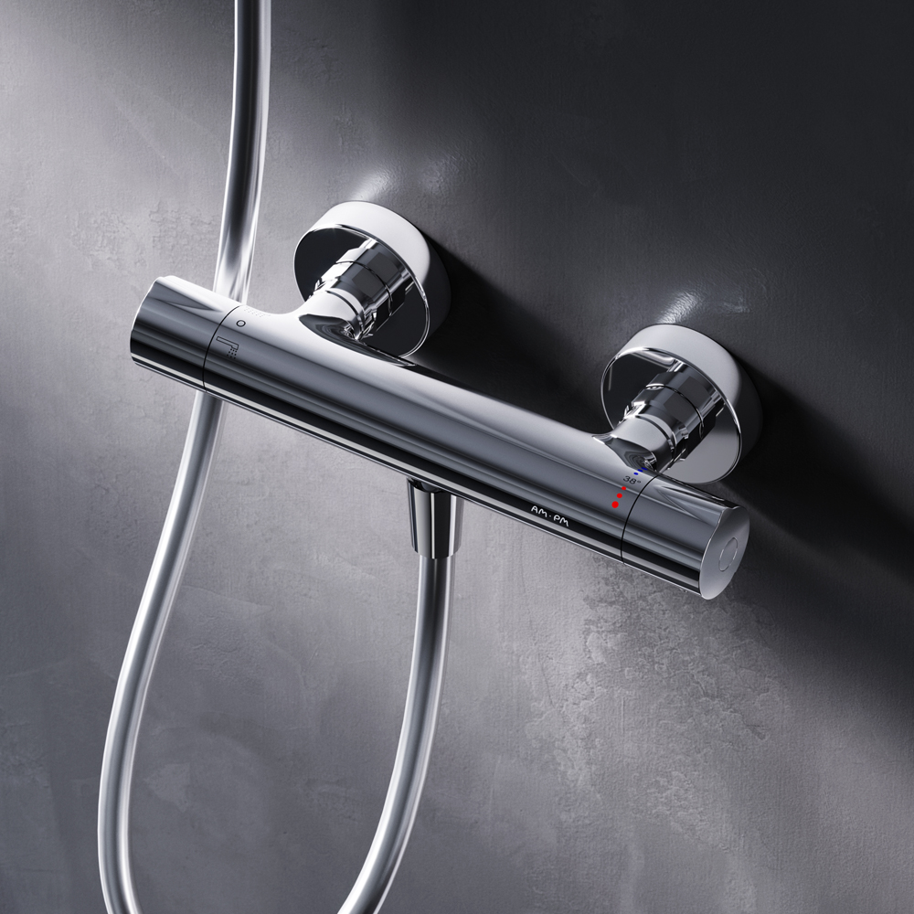 Am.Pm Like Смеситель для душа настенный, без душевого комплекта, цвет: хром глянцевый F8040000