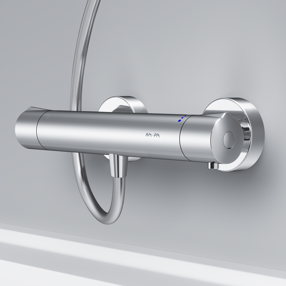 Am.Pm Like Смеситель для душа настенный, без душевого комплекта, цвет: хром глянцевый F8040000