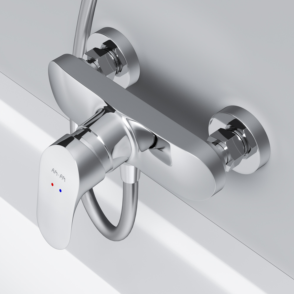 Am.Pm Like Смеситель для душа настенный, без душевого комплекта, цвет: хром глянцевый F8020016