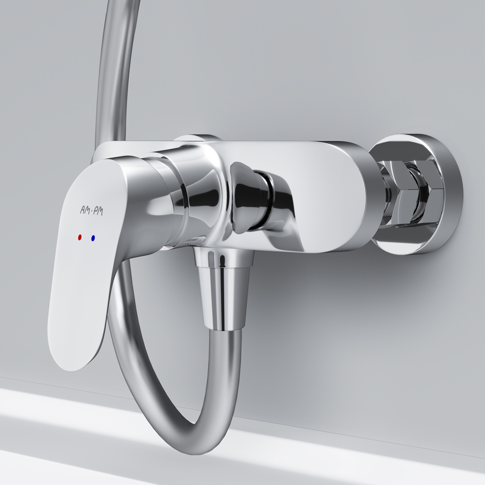 Am.Pm Like Смеситель для душа настенный, без душевого комплекта, цвет: хром глянцевый F8020016