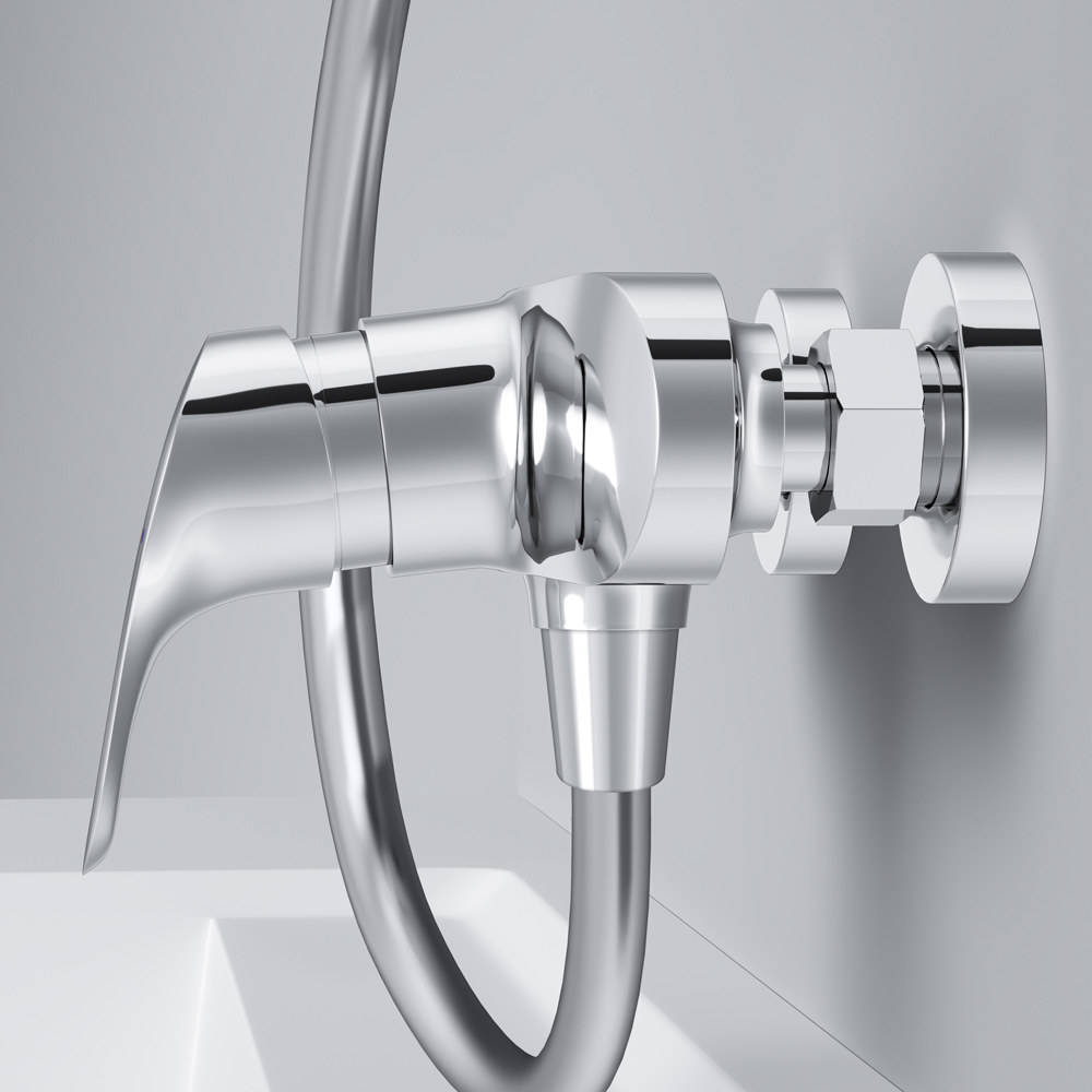 Am.Pm Like Смеситель для душа настенный, без душевого комплекта, цвет: хром глянцевый F8020016