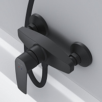 Am.Pm Gem Смеситель для душа настенный, без душевого комплекта, цвет: черный матовый F90A20022