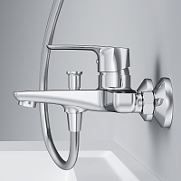 Am.Pm Gem Смеситель для ванны без душевого комплекта, излив 17,9 см, цвет: хром глянцевый F90A10000