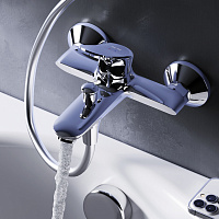 Am.Pm Sunny Смеситель для ванны без душевого комплекта, излив 17,9 см, цвет: хром глянцевый F85C10000