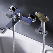 Am.Pm X-Joy S Смеситель для ванны с душевым комплектом, излив 16,4 см, цвет: хром глянцевый F85B15000