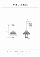 Migliore Cristalia Полуколонны смесителя для ванны, цвет: хром 18572
