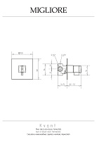 Migliore Kvant Смеситель скрытого монтажа монокомандный, термостатический, цвет: хром 25403