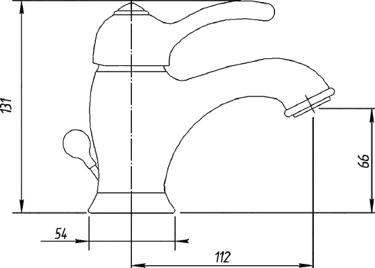 Migliore Lem Смеситель для раковины монокомандный, цвет: бронза 25869